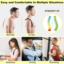 GOKSU Men & Women Back & Shoulder Support Posture and Alignment Support Splendid Spine