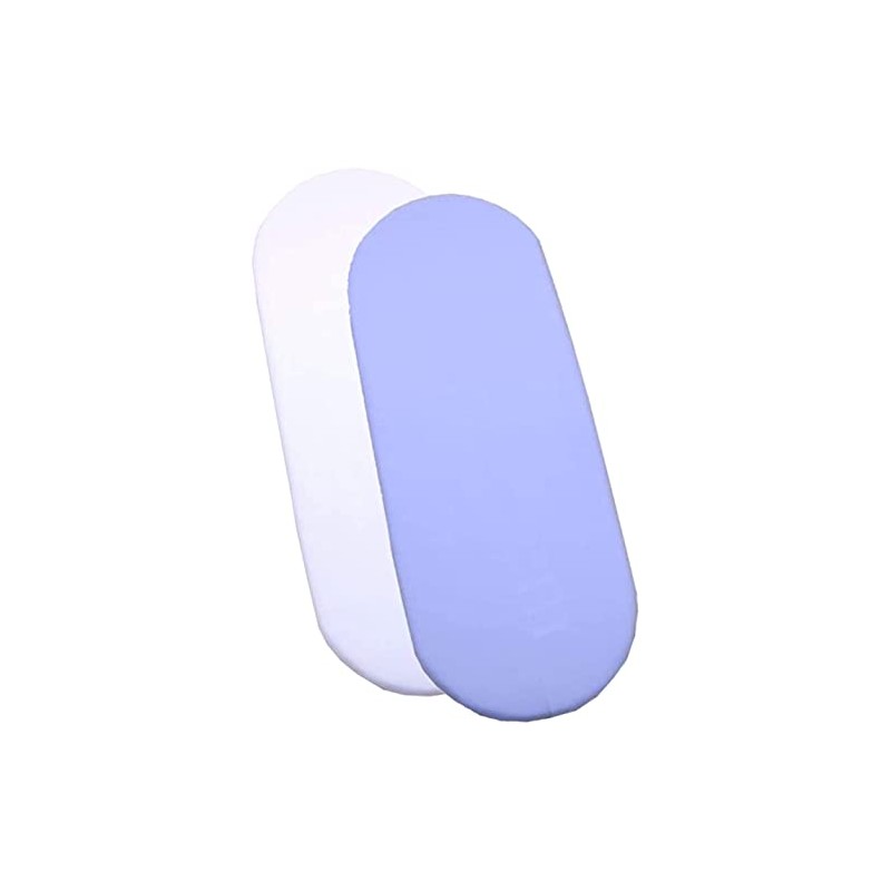 Moses Basket Fitted Sheets Baby Pack of 2 (1 Blue