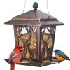 Bird Metal Deer Design Wild Bird Hopper Feeder With 4