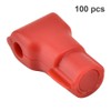 100pcs Peg Hook Locks Stop Lock, Plastic Red Security Lock,