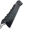 longbowmaker Black Archery Arm Guard Adjustable Cow Leather Antique Bracer