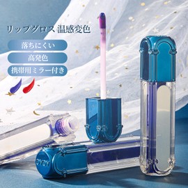 Qin Derdom Lip Gloss Lip Tint Ph Lip, Color Changing Lipstick, Pink, Purple, Warm Color Discoloration, Not Easy to Fall Off, Popular, Glossy, High Color, Moisturizing, Transparent, Does Not Stick to