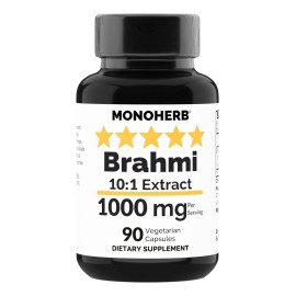 Monoherb Extracto Brahmi 1000mg 90 Cápsulas Vegetarianas