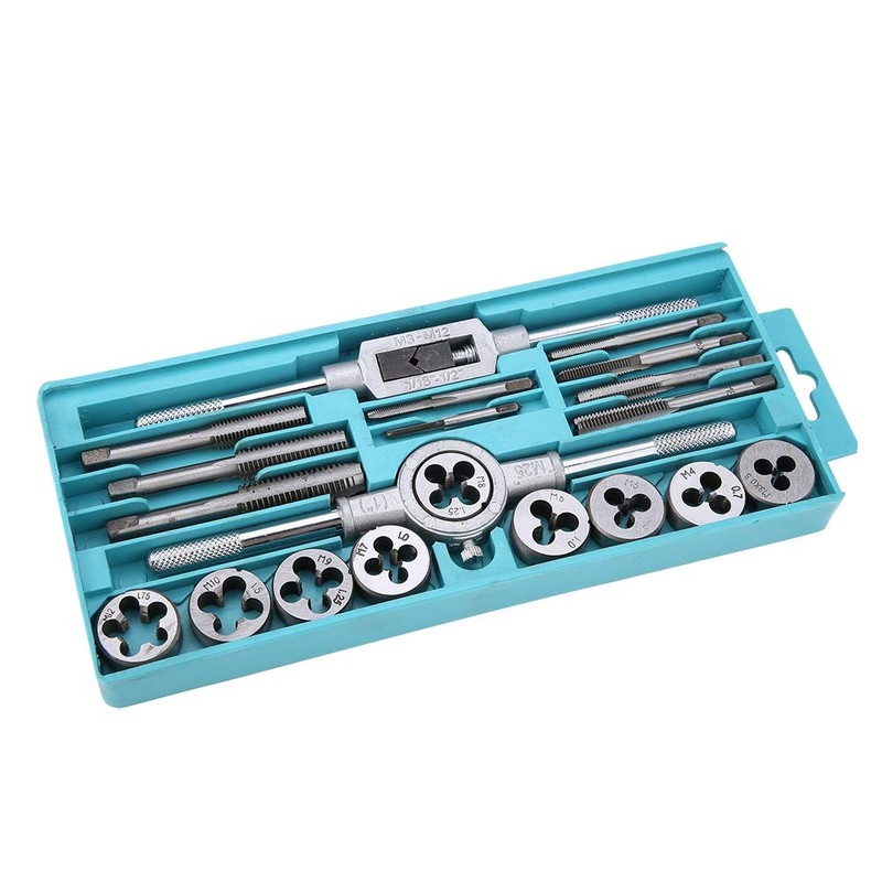 Steel Tap and Drill Set 20 Pieces Tap Die Set