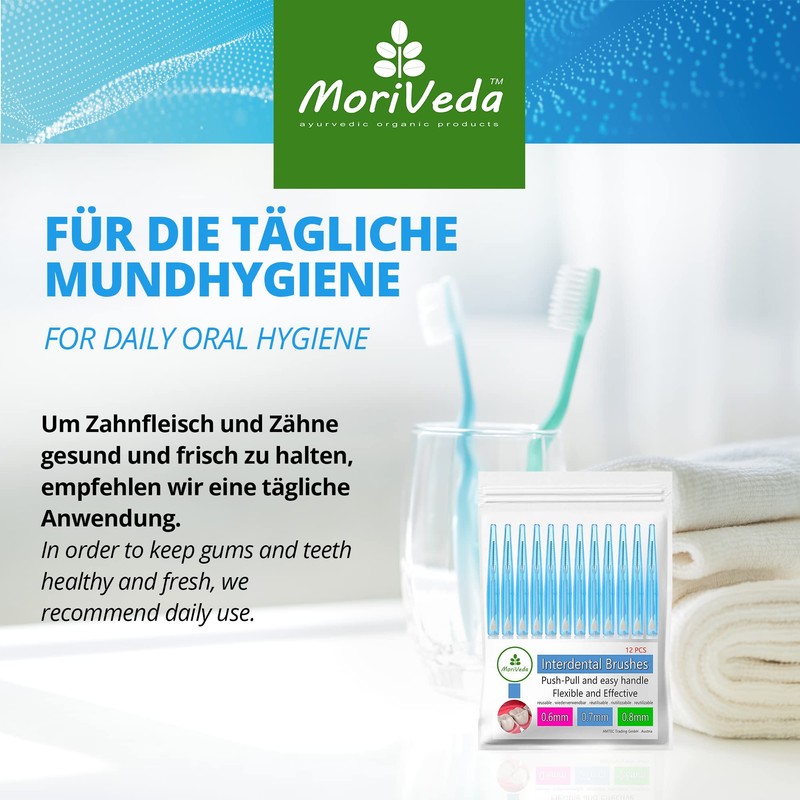MoriVeda® NP-Vital Interdental Brushes - Set of 12 (0.7 mm)