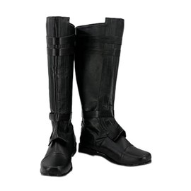 Nasfotim NEWSAIL Anakin Skywalker Costume Boots Cosplay Shoes Black Brown Male