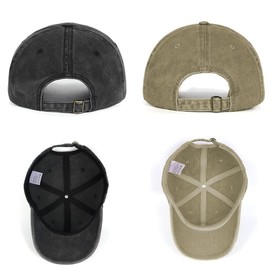 NEWKIBOU Gorra Vintage Deslavada,Gorra de Beisbol Unisexo,2 Piezas Gorras de Beisbol 100% Algodón Ajustable,para Deportiva, Casual, Runing