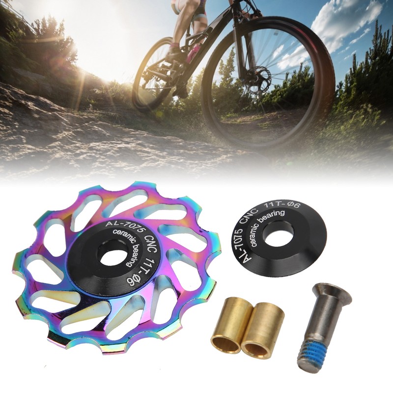 Mountain Bike Rear Derailleur Pulley Bicycle Aluminum Alloy 11T Wheel