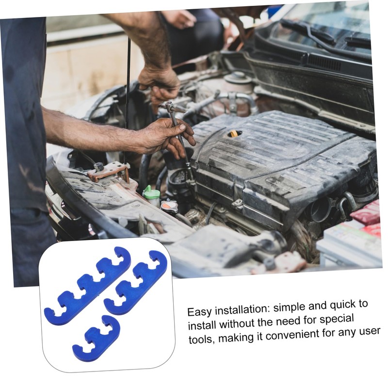 Alipis 6pcs Wire Separator Blue Car Engine Spark Plug Separators