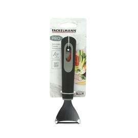 Fackelmann PRO Y-Peeler, Multi Functional Potato Peeler, Food & Vegetable Peeler, Stainless Steel Function Head, Soft Touch Handle, 19x5.5x2.2cm, Black & Grey