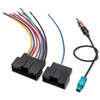 RED WOLF Stereo Wiring Harness w/Antenna Adapter Connector Plug for