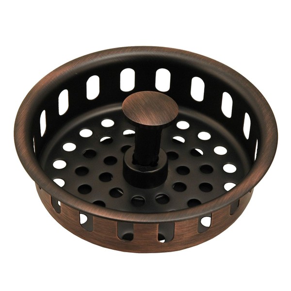 Replacement Basket for Kitchen Sink Strainers, Antique Copper Finish - By Plumb USA