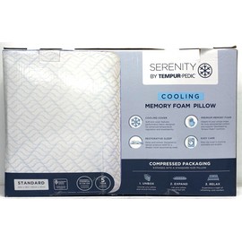 Tempur-Pedic Serenity by Tempur-Pedic Cooling Memory Foam Pillow - Standard 24x16 Inch
