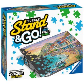 Ravensburger Stand & Go Jigsaw Puzzle Accessory for Adults 16529—Sturdy and Easy to Use Stand for Puzzles up to 27 x 20 Inches, Black