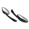 2PCS Motorcycle Rearview Mirror Clear Vision Wide Angle Shockproof Handlebar
