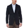 Haggar Men's Travel Stretch Tailored Fit 2-Button Side Vent Solid