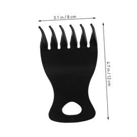 Healeved Retro Barber Oil Comb Set 6pcs Wide Tooth Hairdressing Combs for Men Professional Styling Tool