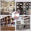 50pcs 3/16 Inch Shelf Support Pegs,Clear Plastic 5mm Shelf Pins,Shelf