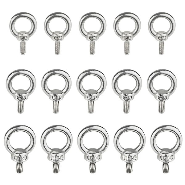 Eye Bolt Stainless Steel Metric M4 M5 M6, Pack of