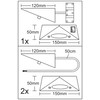 Trango Cook 6739-32N Kitchen Under-Unit Light with 3x 4.8 Watt