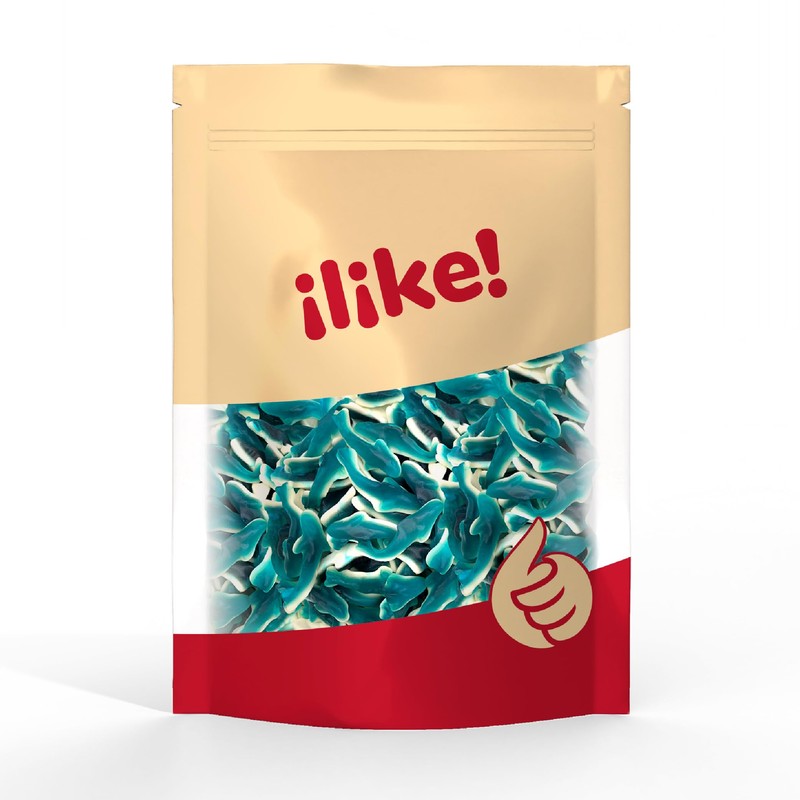 Blue Sharks Gummy Candy | 2 Pound Bag | Fruity