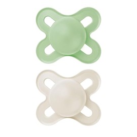 MAM Original Start - Chupetes de bebé mate para 0-3 meses, pezón de silicona sin BPA, fácil de limpiar, ideal para bebés recién nacidos, desarrollado con expertos médicos, 2 unidades de Binkies con