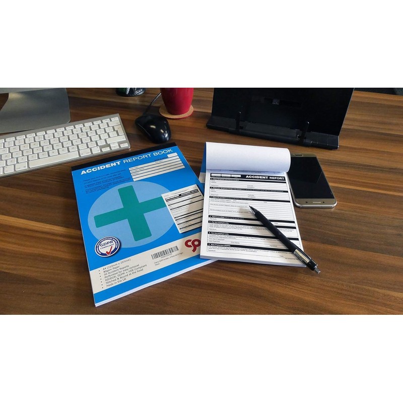 Cherry Printers GDPR Compliant Accident Report Book A5 | 50