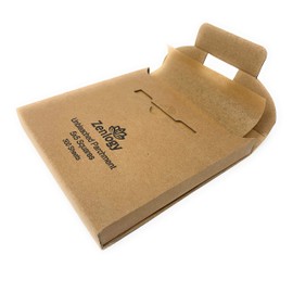 Zenlogy 5x5 (300 Sheets) Unbleached Parchment Paper Squares - Perfect for Storing, Freezing, Separating, Baking, Diamond Painting - Comes in Easy Pullout Storage Box