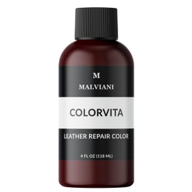 MALVIANI Leather Repair Color Restorer - Oxblood Red - Repair Couch, Furniture, Car Seat & Sofa - 4 oz.