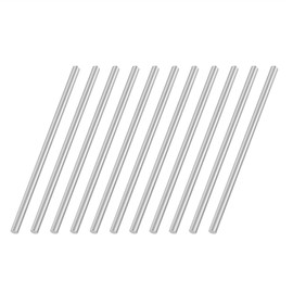 VictorsHome 3mm x 100mm 304 Stainless Steel Round Rod, Metal Solid Shaft Lathe Bar Stock for Model Car DIY Crafts 10pcs