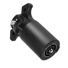 MACHSWON Car Trailer Plug Adaptor Connector 7 Way Pin Round End Towing Wiring Replacement Socket