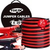 TOPDC 4 Gauge 20 Feet Jumper Cables for Car, SUV