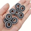 608 2RS Ball Bearings - 10 Pcs Double Rubber Sealed