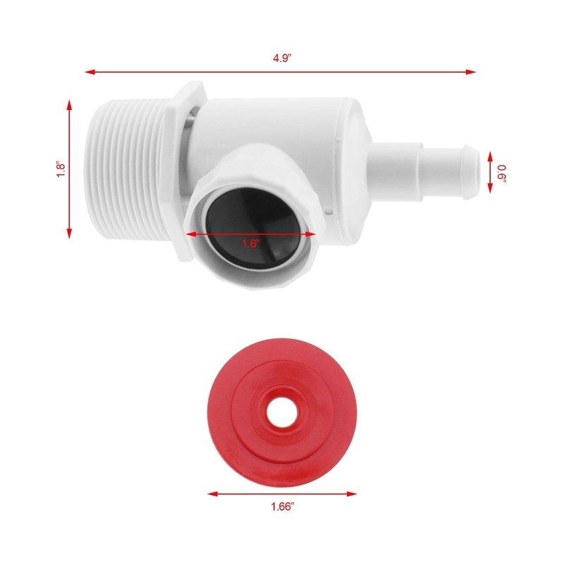 ECSiNG Set with 5Pcs UWF Universal Wall Fitting Connector Kit