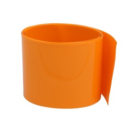 uxcell Battery Wrap PVC Heat Shrink Tubing 55mm Flat Width for AAA Power Supplies 5m Length Orange