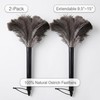 2 Pcs Ostrich Feather Duster Retractable Feather Dusters for Cleaning,