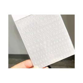 Generic Letters Numbers and Character Nail Stickers English Alphabet Nail Decals Me358 White Nail Wraps Art Stickers Manicure Supplies for Women for Home Nails Full Long Lasting Easy Apply and Remove