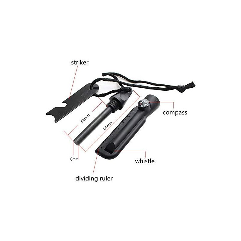 geddid Fire Starter Flint for Survival Camping Outdoor Bushcraft in