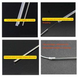 Primeda Fiber Optic Fusion Splice Protection Sleeves OD2.4mm,60mm Clear | Preshrunk design,Fast heat shrink tube| -400PCS