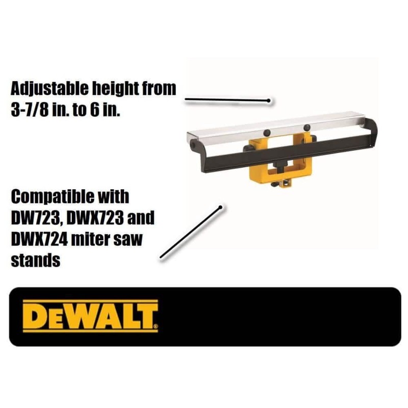 DEWALT Miter Saw Stand Material Support/Stop (DW7029) , Yellow