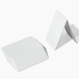 50pcs Inkjet Printable PVC ID Cards CR80 30 MIL Inkjet PVC Cards Plastic ID Card Business Card No Chip Waterproof Material Works with Epson & Canon Inkjet Printers