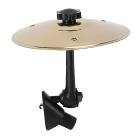 Dpofirs Car Cymbal, Clip On Car Crash Cymbal Air Vent for Dashboard, Stainless Steel Cars Symbol Drum for Sedans SUVs Trucks, Make Your Driving More Fun (Gold)