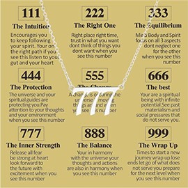 COLORFUL BLING Dainty Gold Silver Plated Old English Number Choker Necklace Numerology Jewelry for Women 111 222 333 444 555 666 777 888 999 Necklace Gifts, metal, copper