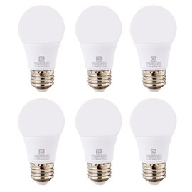 E ENERSYSTEC 12V-60V LED Light Bulb Low Voltage 12 Volt AC DC Light Bulb, Light Color 3000K Soft Light, E26 Regular Base Medium Screw 3W LED Equivalent 25W, 24V 32V 36V 48V Off Grid Light Bulb 6Pack