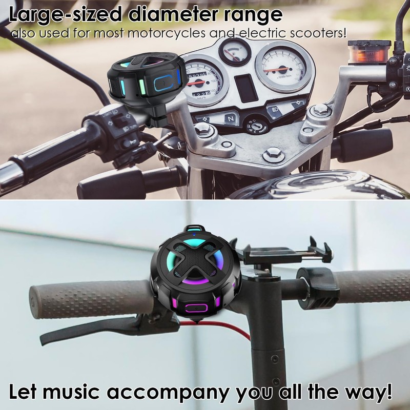 Upgraded, XLeader Pro Bike Speaker, with Handlebar Mount, Bluetooth V5.4,