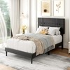 Bekusu Twin Size Bed Frames with Adjustable Headboard and Sturdy
