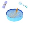 Bearded Dragons Foldable Bathtub with Soft Brush and Towel Set