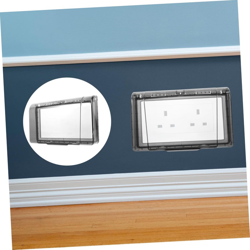 DOITOOL 2pcs Outdoor Plug Cover Weatherproof Safety Outlet Cover Box