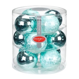 Inge-glas Christmas Bauble 16103D104MO Mint 17.5 x 24 cm