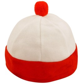 KIDS RED AND WHITE HAT FANCY DRESS ACCESSORY